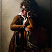 Portrait Of Benoit Agnes Trioson By Anne Louis Girodet De Roussy Trioson Poster