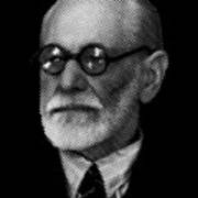 Portrait Of Sigmund  Freud Poster