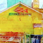 Potter's Seafood Poster