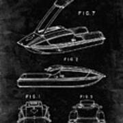 Pp1076-black Grunge Suzuki Jet Ski Patent Poster Poster