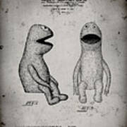 Pp2-faded Grey Wilkins Coffee Muppet Patent Poster Poster