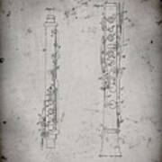 Pp247-faded Grey Oboe Patent Poster Poster