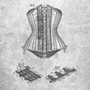 Pp259-slate Corset Patent Poster Poster