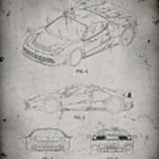 Pp466-faded Grey Ferrari 2012 Sp12 Patent Poster Poster