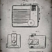 Pp606-faded Grey Kodak Brownie Hawkeye Patent Poster Poster