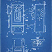 Pp65-blueprint Wall Phone Patent Poster Poster