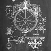Pp67-chalkboard Gyrocompass Patent Poster Poster