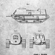 Pp705-slate Armored Tank Patent Poster Poster