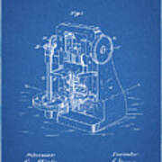 Pp757-blueprint Bullet Machine Patent Poster Poster