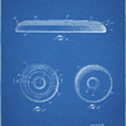 Pp854-blueprint Frisbee Patent Poster Poster