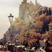 Pretty Autumn Morning In San Marino Poster