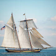 Pride Of Baltimore Ii Makes Sail Poster