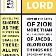 Psalms Chapter 87 Poster