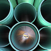 Pvc Pipe, End View Poster