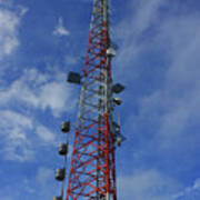 Radio Tower On Mount Greylock Poster