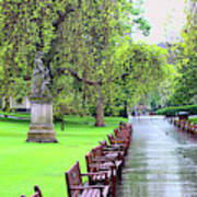 Rainy Day At Princes Street Gardens Edinburgh 6345 B Poster