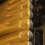 Reclining Buddha Feet At Wat Pho (temple Of The Reclining Buddha) Poster