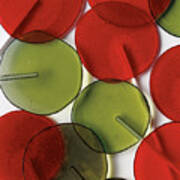 Red And Green Lollipops Poster