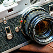 Retro Leica M4 Rangefinder Poster