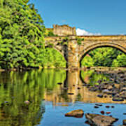 Richmond Castle And The River Swale Poster
