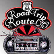 Road Trip Icon Poster