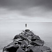 Rock Jetty At The Chesapeake Bay Poster