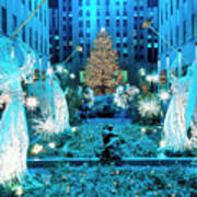 Rockefeller Center At Christmas, Ny Poster