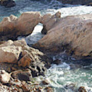 Rocks At Montana De Oro Poster