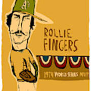 Rollie Fingers Oakland A's Poster