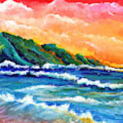 Romantic Kauai Sunset Poster