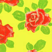 Rose Pattern Poster