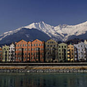 Row Of Houses In Innsbruck, Austria Poster