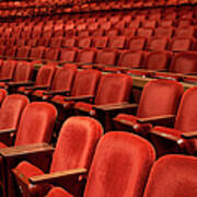 Rows Of Empty Seats In Theater Poster