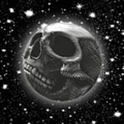 Rubino Moon Planet Skull 2 Poster