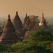 Ruin Of Pagodas In Bagan Poster