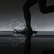 Running Through Water Poster