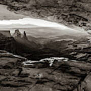Rustic Landscape Of Canyonlands National Park - Sepia Edition Poster