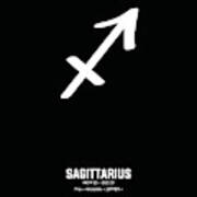 Sagittarius Print 2 - Zodiac Signs Print - Zodiac Posters - Sagittarius Poster - Black And White Poster