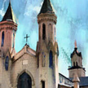 Saint Mary Cathedral Galveston Poster