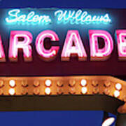 Salem Willows Arcade In Summer Poster