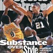 San Antonio Spurs Tim Duncan, 1999 Nba Western Conference Sports Illustrated Cover Poster
