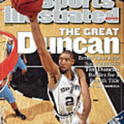 San Antonio Spurs Tim Duncan, 2007 Nba Western Conference Sports Illustrated Cover Poster