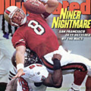 San Francisco 49ers Qb Steve Young... Sports Illustrated Cover Poster