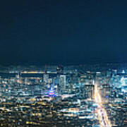 San Francisco Cityscape At Night Poster