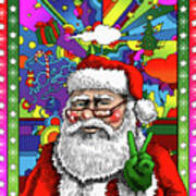 Santa Peace Poster