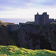 Scotland, Aberdeen, Dunnotar Castle And Poster
