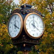 Scranton Landmark Street Clock Poster