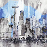 Seattle Skyline - 08 Poster