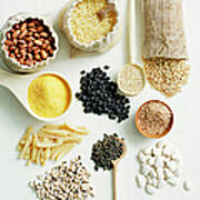 Selection Of Beans And Pulses Poster