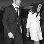 Senator Edward Kennedy With Wife Joan Poster